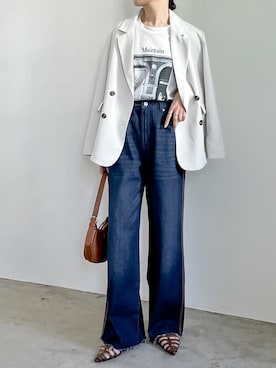 「リエディ」｜「アイテム（ジャケット/アウター）」を使った、reedit_officialさん（レディース・163cm）の春コーディネート
