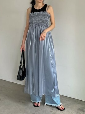 「リエディ」｜「アイテム（ワンピース/ドレス）」を使った、reedit_officialさん（レディース・158cm）の春コーディネート