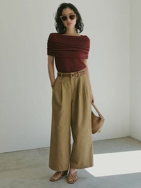 「肌見せ」｜reedit_officialさん（レディース・167cm）の春コーディネート