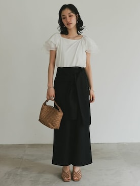 「ナロースカート」｜reedit_officialさん（レディース・167cm）の夏コーディネート