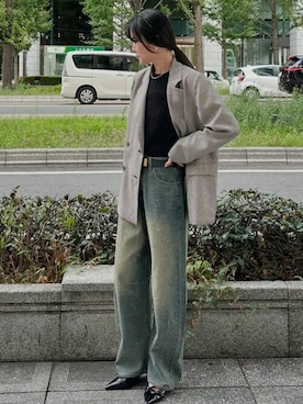 「リエディ」｜「アイテム（ジャケット/アウター）」を使った、reedit_officialさん（レディース・163cm）の夏コーディネート