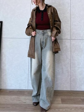「リエディ」｜「アイテム（ブルゾン）」を使った、reedit_officialさん（レディース・162cm）の夏コーディネート