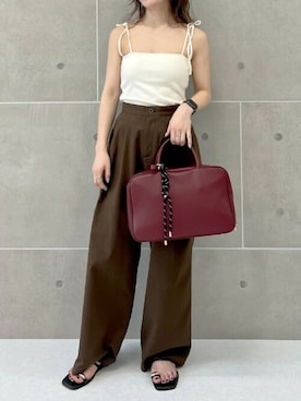 「リエディ」｜「アイテム（キャミソール）」を使った、reedit_officialさん（レディース・157cm）の夏コーディネート
