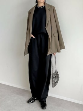 「リエディ」｜「アイテム（スウェット）」を使った、reedit_officialさん（レディース・163cm）の秋コーディネート