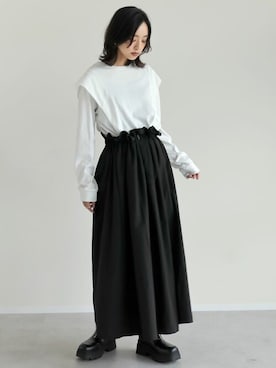 「リエディ」｜「アイテム（ワンピース/ドレス）」を使った、reedit_officialさん（レディース・163cm）の秋コーディネート
