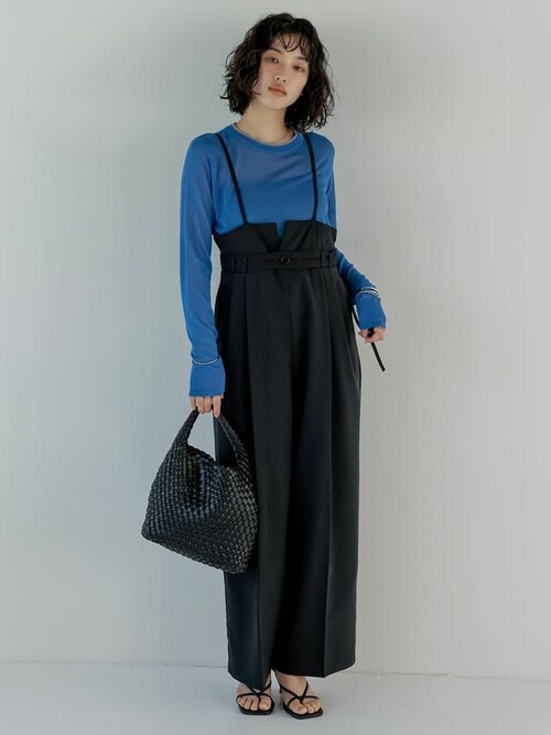 極美品✨ トーガ　22AW フロントスリット リブニット トップス　38　異素材 フロントオープンリブニット トップス リブニット[品番