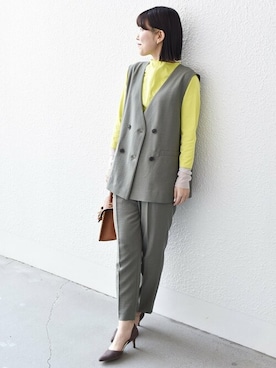 増田さん(レディース・164cm)の春コーディネート