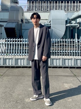 LYCRAリラックステーラードジャケットを使ったメンズ人気ファッション 