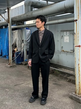 LYCRAリラックステーラードジャケットを使った人気ファッション 