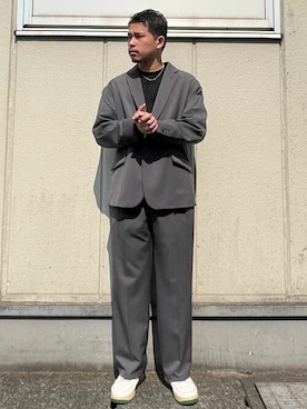 LYCRAリラックステーラードジャケットを使ったメンズ人気ファッション 
