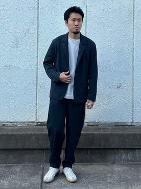 「アイテム（テーラードジャケット、その他）」を使った、A+TOKYO MENSさん（メンズ・177cm）の春コーディネート