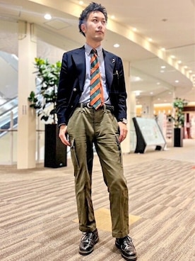 「ネクタイピン」｜0493psfaさん（メンズ・182cm）の夏コーディネート