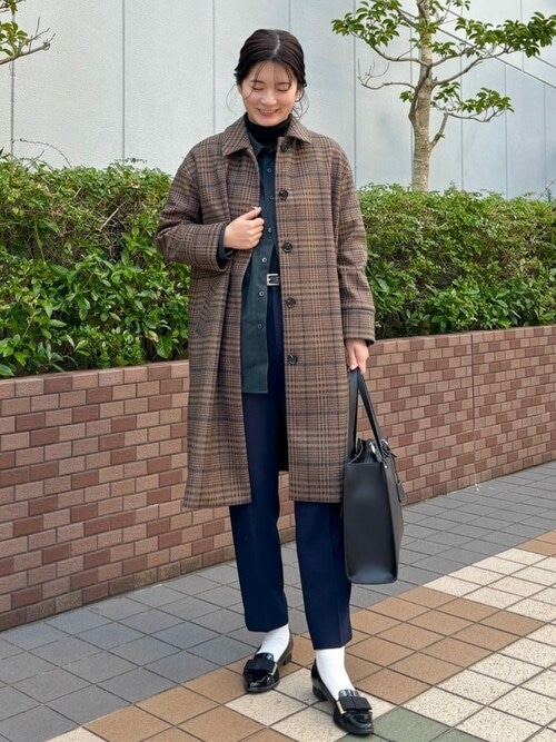 TFW49 ノーカラーシャツ オリーブグリーン/ブラック Brushed Twill Shirt Dress(8 Q20：NIGHT GREEN): | FRED PERRY