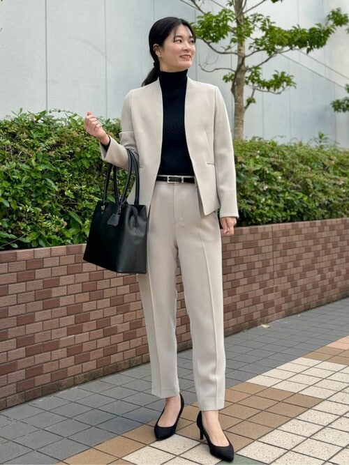BEIGE MILLAM ショートジャケット4 ベイジ ネイビー