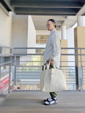 「エコバッグ」｜HIROさん（メンズ・170cm）の夏コーディネート