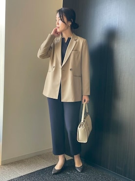 COMME CA ISM STAFFさん（レディース・168cm）の冬コーディネート