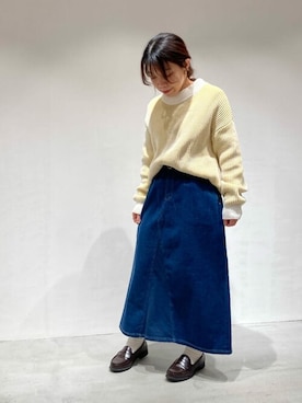 「ONIGIRI（オニギリ）のアイテム」を使った、COMME CA ISM STAFFさん（レディース・148cm）の冬コーディネート