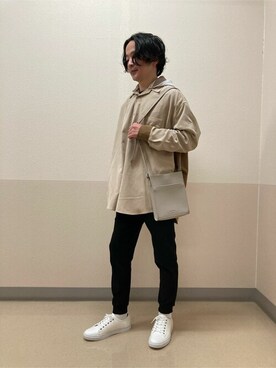 「COMME　CA COMMUNE（コムサコミューン）のアイテム（シューズ）」を使った、COMME CA ISM STAFFさん（メンズ・163cm）の冬コーディネート