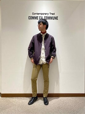 「コムサコミューン」｜COMME CA ISM STAFFさん（メンズ・180cm）の冬コーディネート
