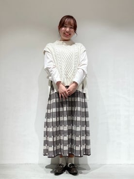 COMME CA ISM STAFFさん(レディース・156cm)の冬コーディネート