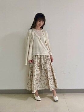 COMME CA ISM STAFFさん（レディース・156cm）の春コーディネート