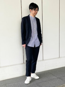 「COMME CA ISM（コムサイズム）のアイテム（フォーマルスーツ/小物）」を使った、COMME CA ISM STAFFさん（メンズ・175cm）の春コーディネート