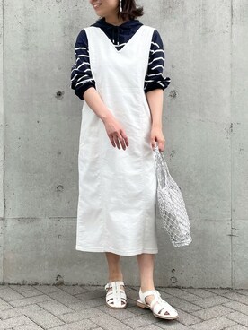 「COMME CA ISM（コムサイズム）のアイテム（ワンピース/ドレス）」を使った、COMME CA ISM STAFFさん（レディース・161cm）の春コーディネート