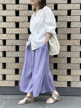 COMME CA ISM STAFFさん(レディース・161cm)の春コーディネート