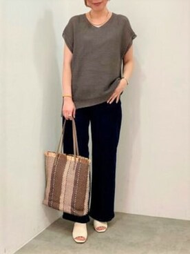 COMME CA ISM STAFFさん(レディース・166cm)の春コーディネート