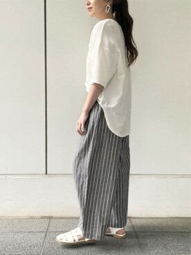 COMME CA ISM STAFFさん(レディース・164cm)の夏コーディネート
