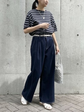 COMME CA ISM STAFFさん（レディース・163cm）の夏コーディネート