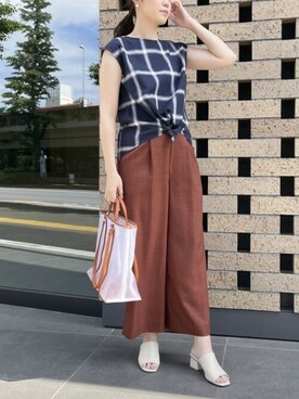 COMME CA ISM STAFFさん(レディース・168cm)の夏コーディネート