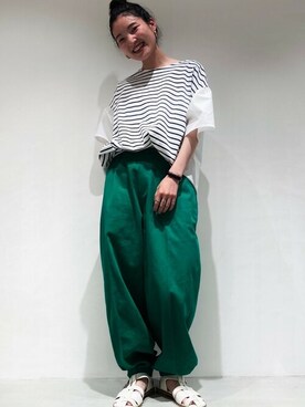 COMME CA ISM STAFFさん(レディース・151cm)の夏コーディネート