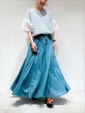 COMME CA ISM STAFFさん(レディース・151cm)の夏コーディネート