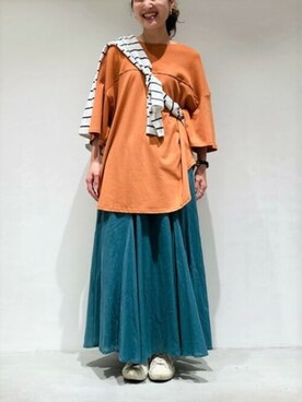 COMME CA ISM STAFFさん(レディース・151cm)の夏コーディネート