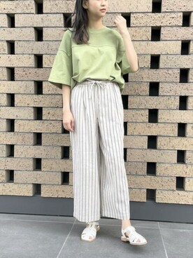 COMME CA ISM STAFFさん(レディース・163cm)の夏コーディネート