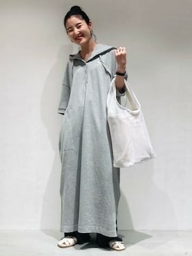 COMME CA ISM STAFFさん（レディース・151cm）の夏コーディネート
