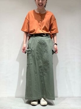 COMME CA ISM STAFFさん(レディース・151cm)の夏コーディネート