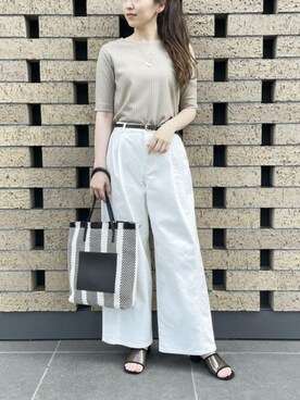 COMME CA ISM STAFFさん（レディース・164cm）の夏コーディネート