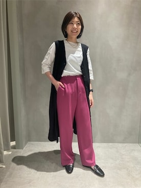 COMME CA ISM STAFFさん（レディース・162cm）の秋コーディネート