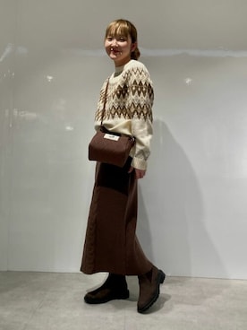 COMME CA ISM STAFFさん(レディース・156cm)の冬コーディネート