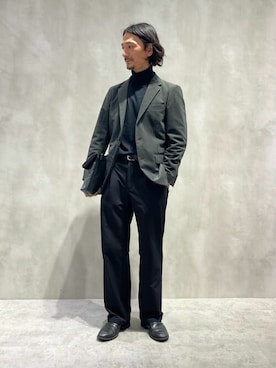 「COMME CA ISM（コムサイズム）のアイテム（フォーマルスーツ/小物）」を使った、COMME CA ISM STAFFさん（メンズ・170cm）の冬コーディネート