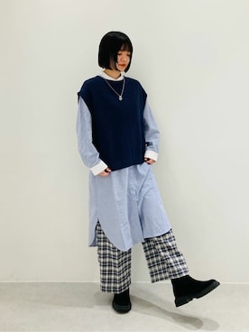 COMME CA ISM STAFFさん(レディース・160cm)の冬コーディネート