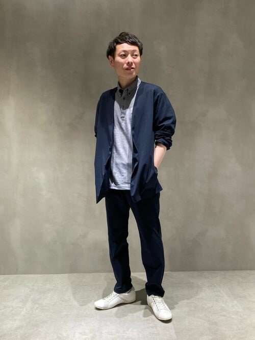 MIGARU ノーカラージャケット　セットアップ　ポロシャツ MIGARU ノーカラージャケット セットアップ ポロシャツ MIGARU