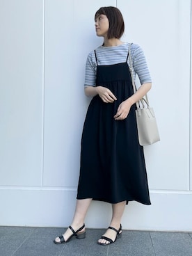 「COMME CA ISM（コムサイズム）のアイテム（ワンピース/ドレス）」を使った、COMME CA ISM STAFFさん（レディース・168cm）の春コーディネート