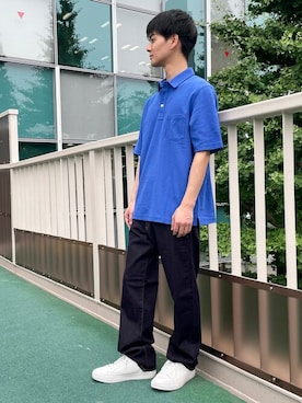 「COMME CA ISM（コムサイズム）のアイテム（パンツ）」を使った、COMME CA ISM STAFFさん（メンズ・165cm）の夏コーディネート