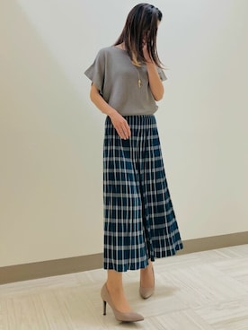 「Comme　Ca　Mature（コムサマチュア）のアイテム」を使った、COMME CA ISM STAFFさん（レディース・163cm）の夏コーディネート