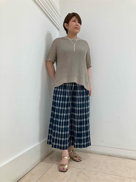 COMME CA ISM STAFFさん（レディース・162cm）の夏コーディネート