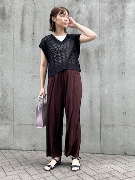 COMME CA ISM STAFFさん（レディース・168cm）の夏コーディネート