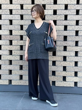 COMME CA ISM STAFFさん(レディース・161cm)の夏コーディネート